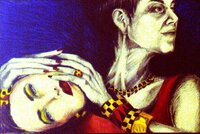 <div class='title'>Looking Forward</div><br>mixed media<br>19"w x 26"h<br>