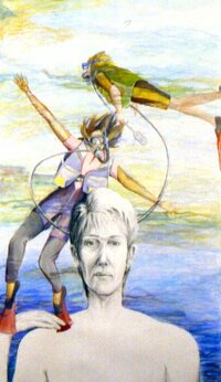 <div class='title'>Umbilicus</div><br>mixed media<br>38"w x 39"h<br>