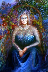 <div class='title'>Eminence</div><br>Oil on linen<br>50"w x 60"h<br>Collection of the Artist