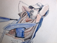 <div class='title'>Gregg</div><br>Watercolor, pen and ink<br>6"w x 9"h<br>SOLD