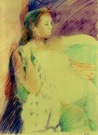 <div class='title'></div><br>watercolor pencil<br>10"w x 13"h<br>