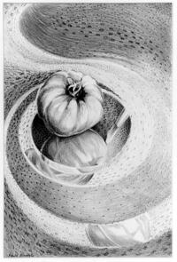 <div class='title'>Creation</div><br>graphite<br>16.5"w x 20.5"h<br>