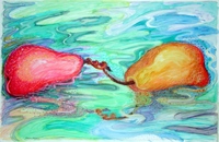 <div class='title'>Caress</div><br>mixed media<br>32"w x 39"h<br>SOLD