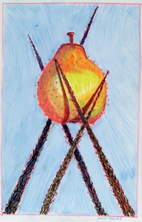 <div class='title'>Precariously Perched</div><br>mixed media<br><br>SOLD