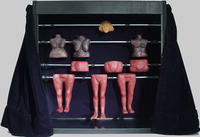 <div class='title'>The Dressing Room</div><br>cast glass, mixed media<br>18"h x 18"w x 7"d<br>