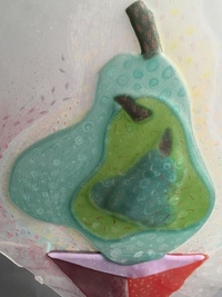 <div class='title'>Generations</div><br>fused glass and Prismacolor<br>17.5"h x 12.5"w<br>